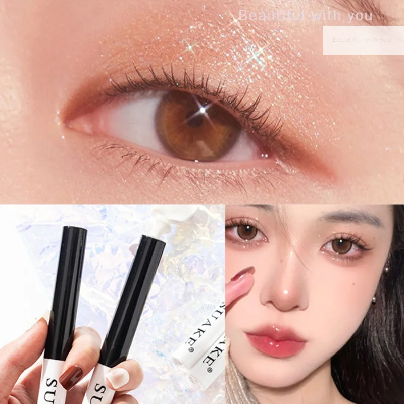 NewWaterproof Mascara allongeant les cils bruns Extension de cils brosse de cils maquillage de beauté Mascara de couleur bleue longue tenue