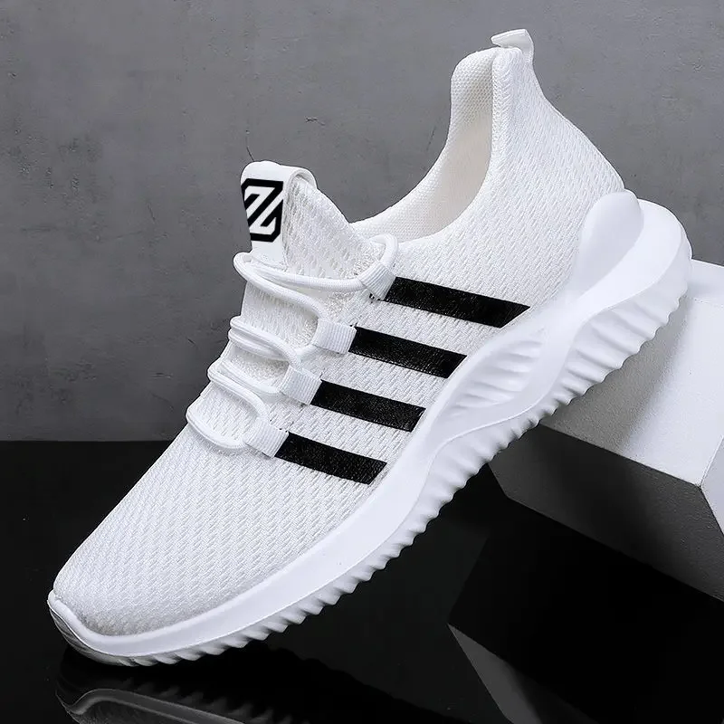 

Fashion Couple Casual Sports Shoes Men Mesh Breathable Comfortable Jogging Trainer Shoes Outdoor Walking Black Sneakers