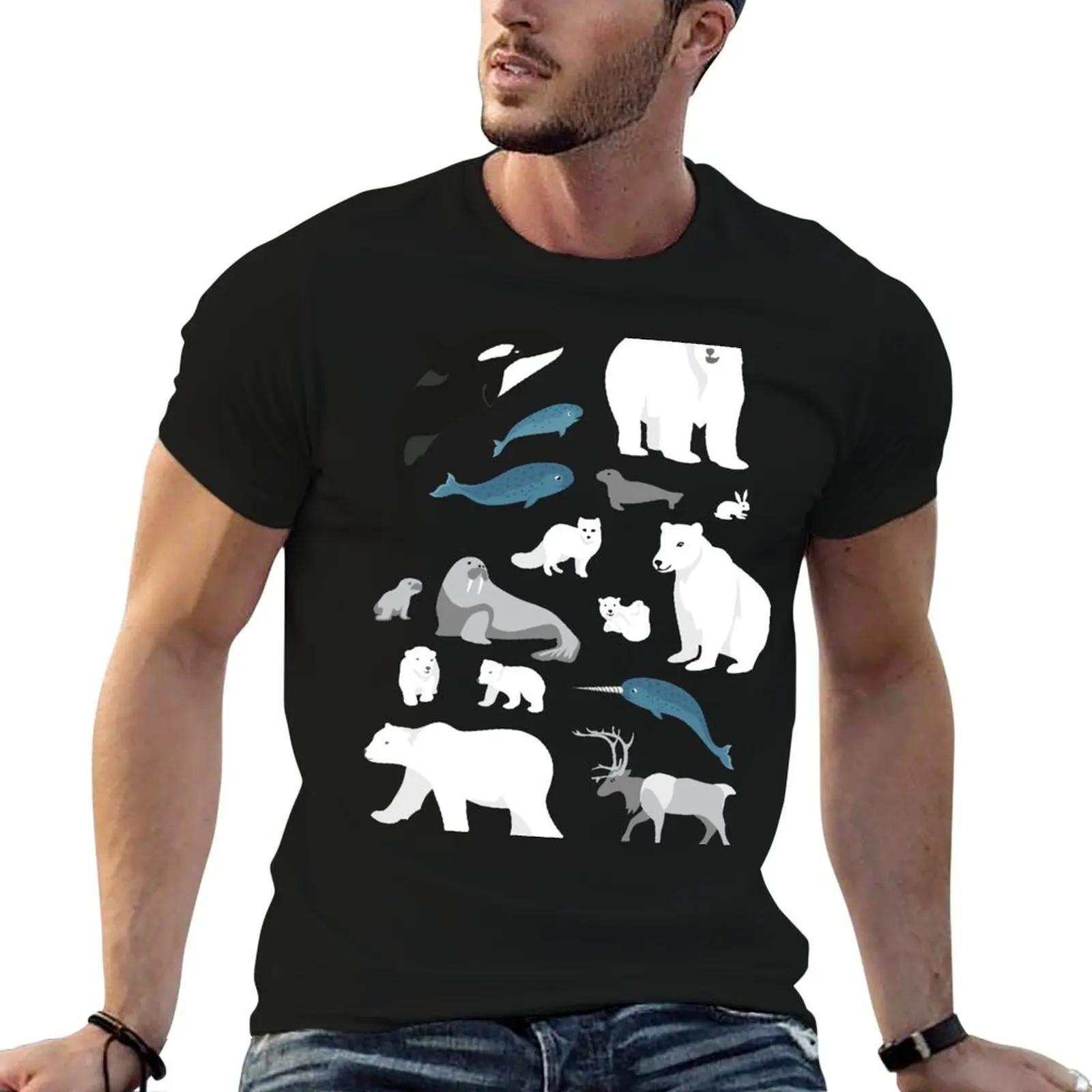

arctic animals solo T-Shirt anime tshirt man t shirt summer t shirt personalised T-shirt