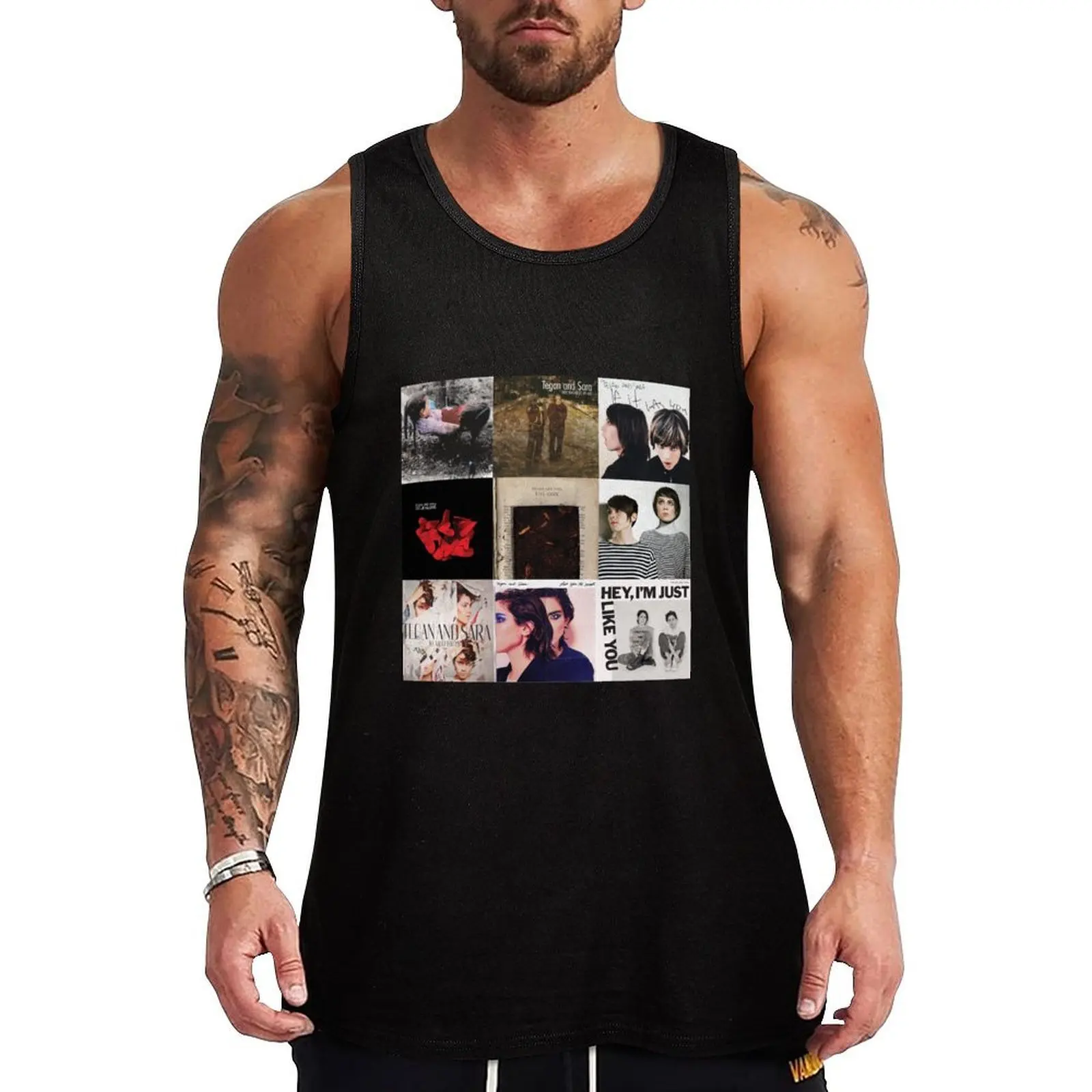 Tegan & Sara - All Albums Tank Top Casual Everyday Wear Tank Top Loose Sleeveless Soft