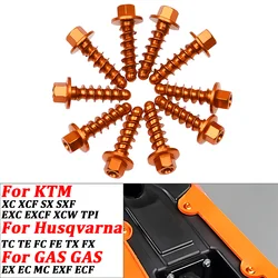 Motorcycle Dirt Bike Self Tapping Screw Bolt Kit For KTM SXF XCF EXC EXCF XCW TPI Husqvarna TE FE TC FC TX 125CC-530cc 2004-2023