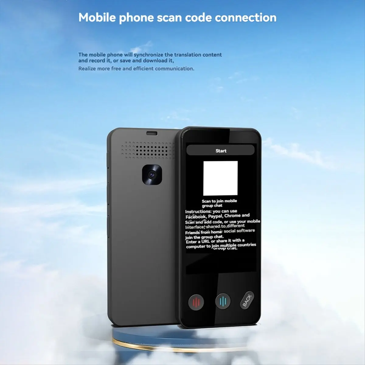 HAPPYDAY~ Smart Voice Translator Device Multi 139 Languages Translation Portable Photo Record Text Translator Machine