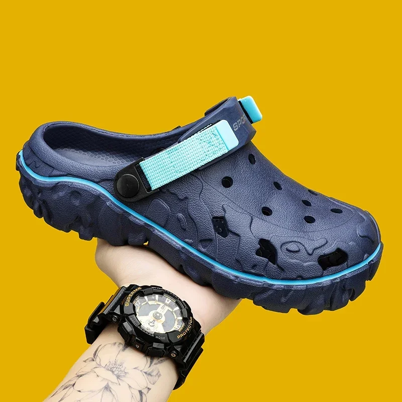 40-47 Summer Men Sandals Hot sell Outdoor Garden Clogs Hole Shoes Male Casual Shoes Water Shoes Comfort Home Soft Slippers