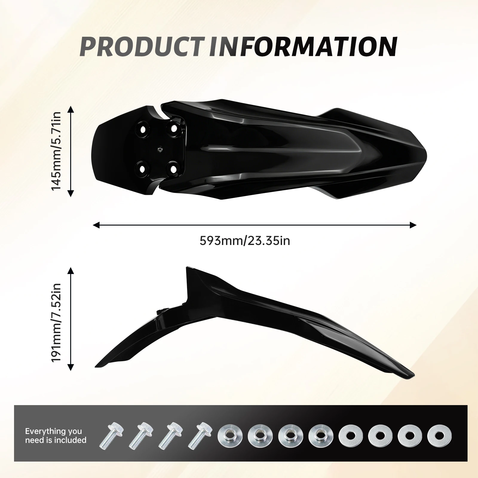 For SURRON Ultra Bee Motorcyces Front Fender Off-road Dirtbike White and Black Fender for Surron Motorcycle Original Accessories