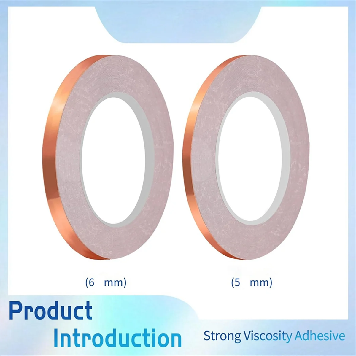 

[in stock] 6mm Backed Copper Foil Tape for Stained Glass (2Roll)