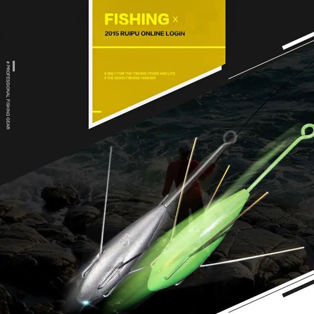 حاد سبليت خط الغطاسون الوزن الإضافي هوك موصل الغطاس النحاس الصيد سقوط الصيد البحري #3