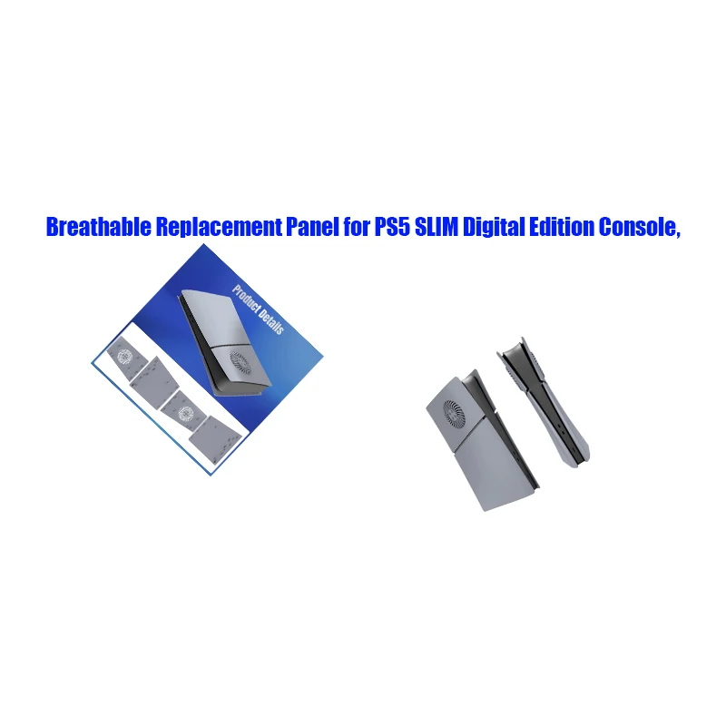 Breathable Replacement Panel for PS5 SLIM Digital Edition Console,for P5SLIM Digital Edition Replacement Case Game console shell