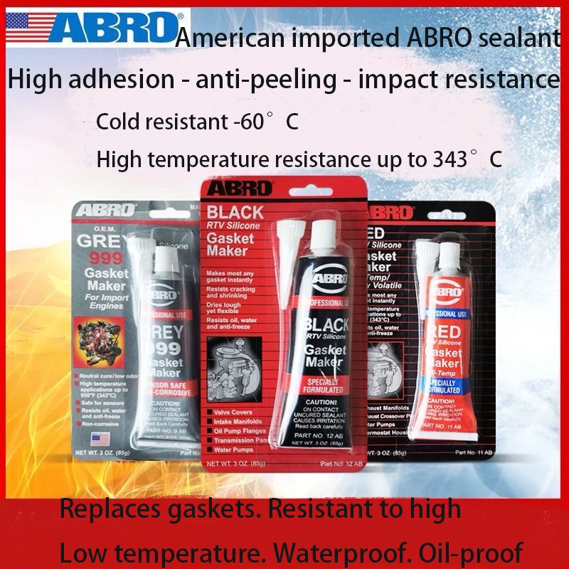 American ABRO Sealant High Low Temperature Resistant Waterproof Oil Resistant Leak Proof Automobile Engine Repair ABRO Sealant