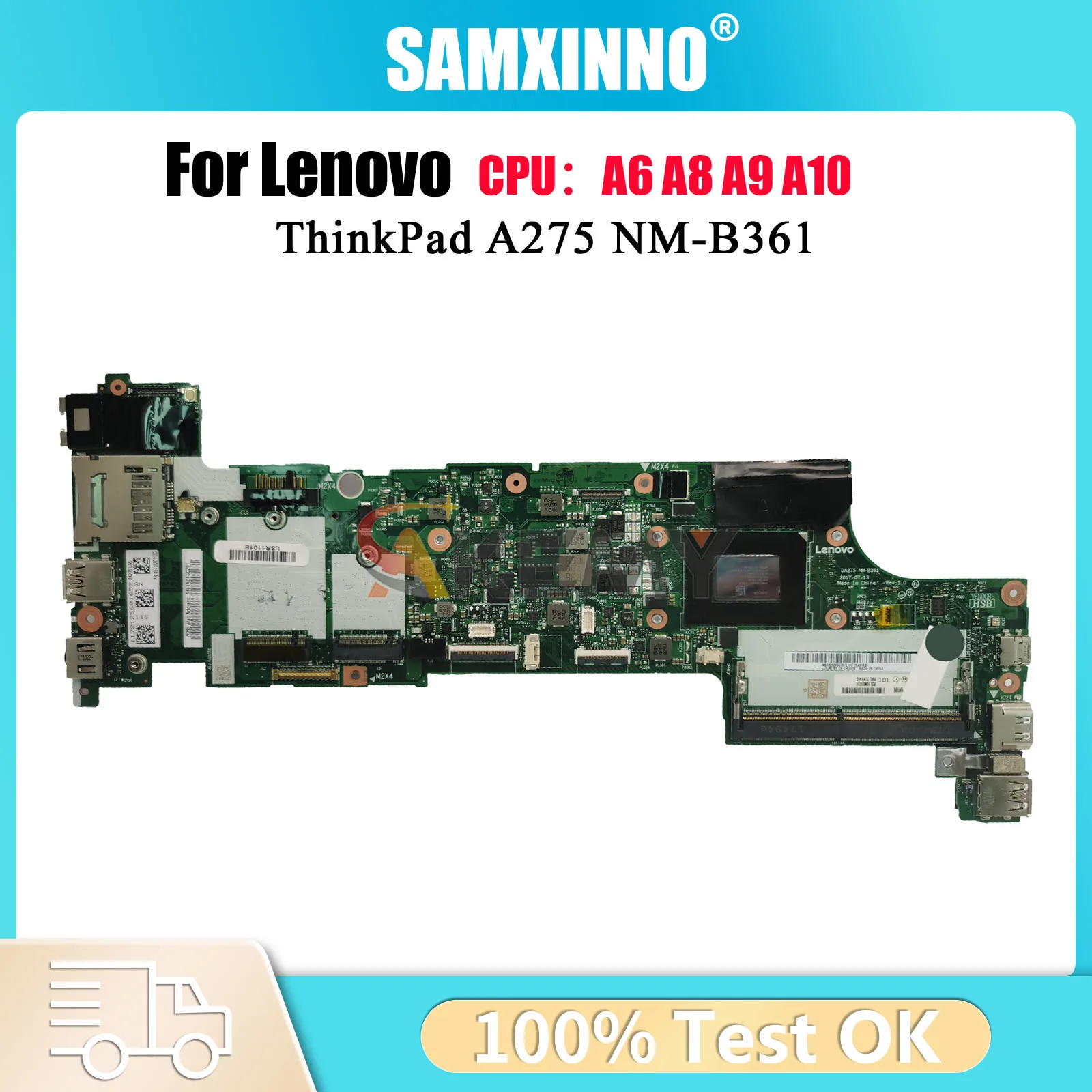 

For Lenovo A275 Laptop Motherboard NM-B361 with A10-9700B CPU DDR4 100% Fully Tested