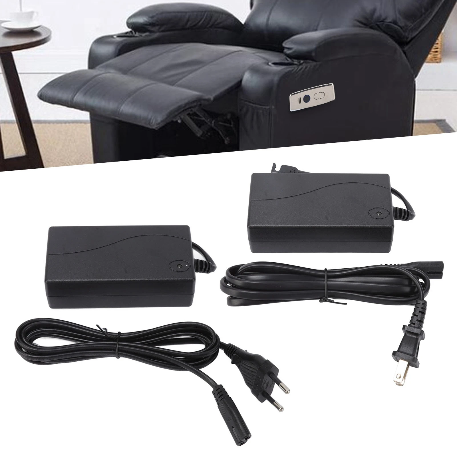 Recliner Power Supply Transformer Adapter AC for Electrical Sofa Recliner Lift Chair 100-240V