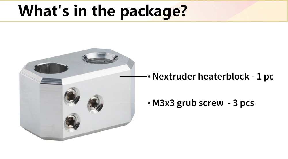 Trianglelab Prusa MK4 Nextruder Heizblock aus Aluminium für die Hotend-Baugruppe, speziell für Drucker mit Nextruder – Detail 4