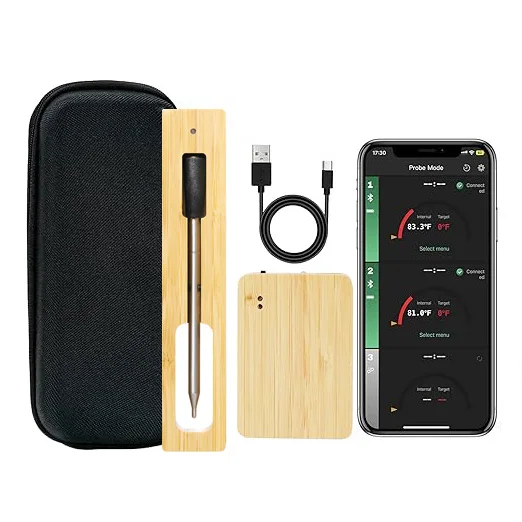 NONE Wireless Meat Thermometer Bluetooth 5.2 3