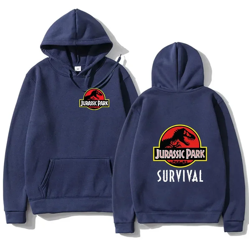 2024 Spring Jurassic Park Printed Hoodie Men Fashion Pullover Casual Women Funny Tops Jurassic World Hoody Cool Men Clothes