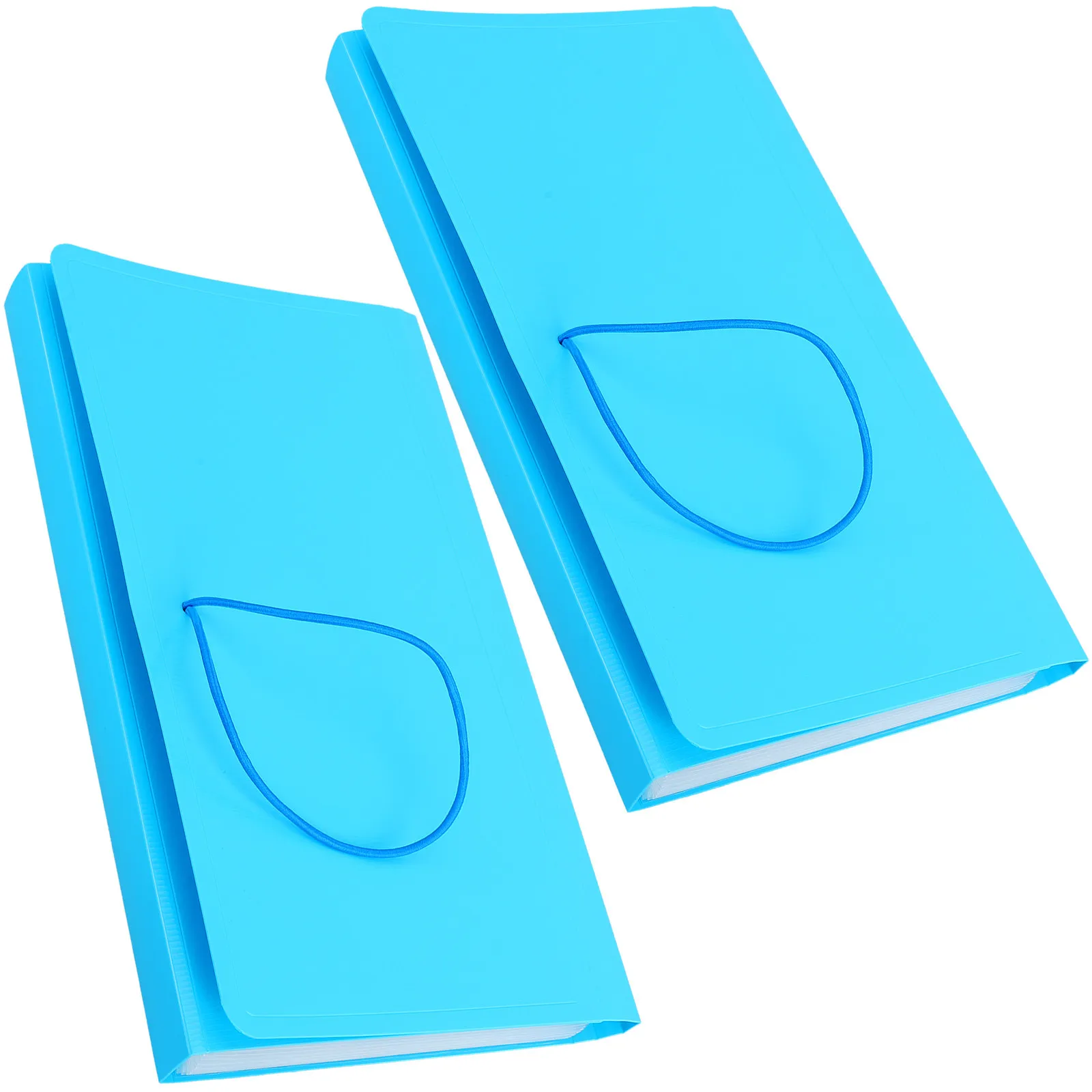 

2Pcs Plastic Accordion Folder Organizer Portable Document Holder Ticket Storage File Case File Folder Documents Holder