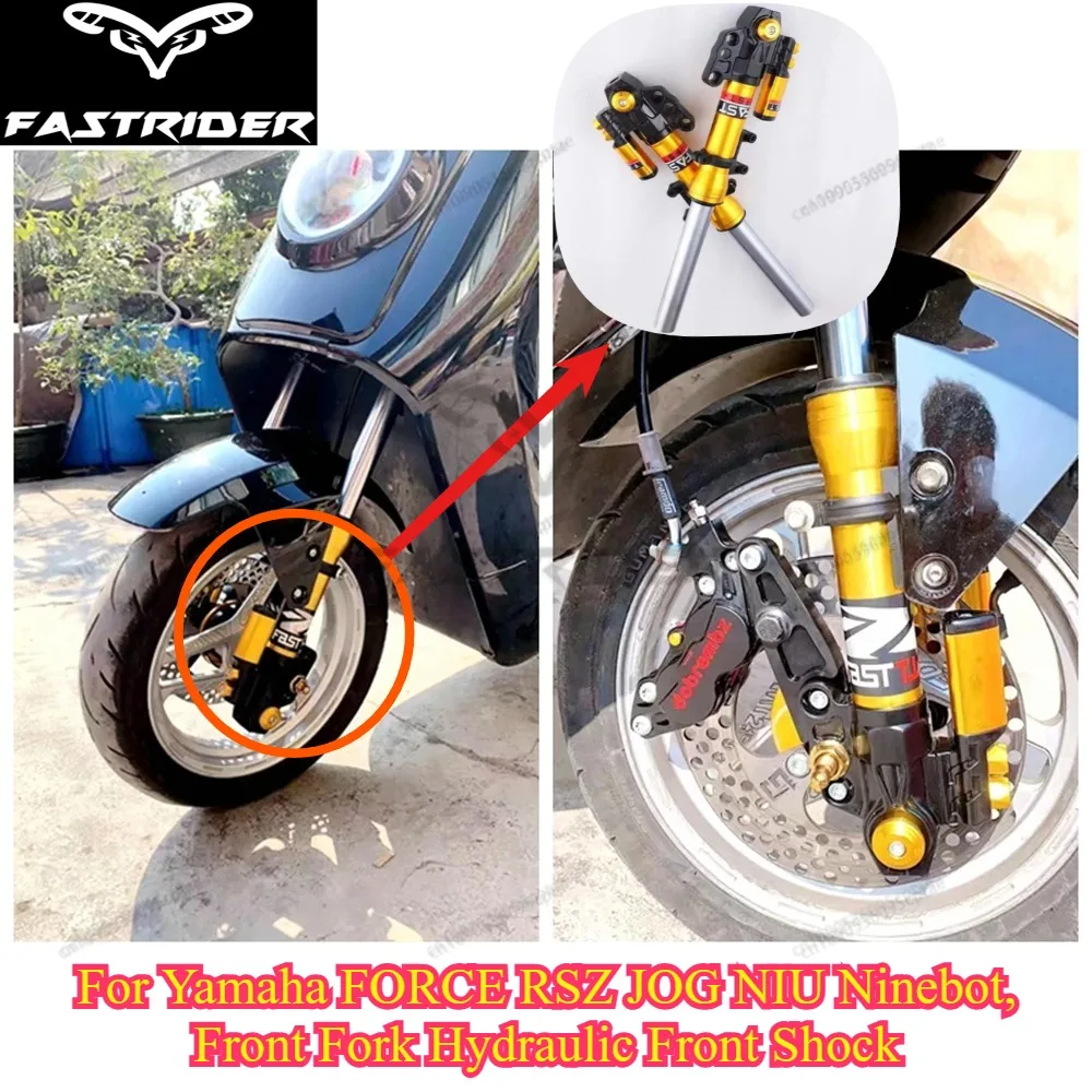 Universal 30/33mm Mount Hydraulic Front Shock 380-420mm Fork For Yamaha FORCE RSZ JOG NIU Ninebot E-Scooter