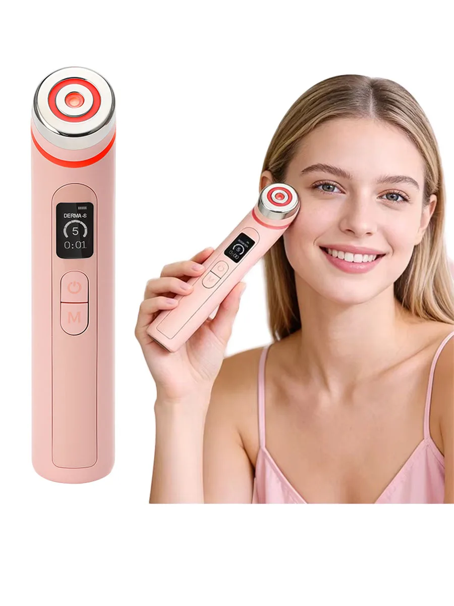 4-Farben EMS Mikrostrom Gesichtsmassagegerät Age-R Booster Pro Anti-Falten Lifting-Gerät für den Heimgebrauch Schönheitswerkzeug zur Hautpflege & Verjüngung