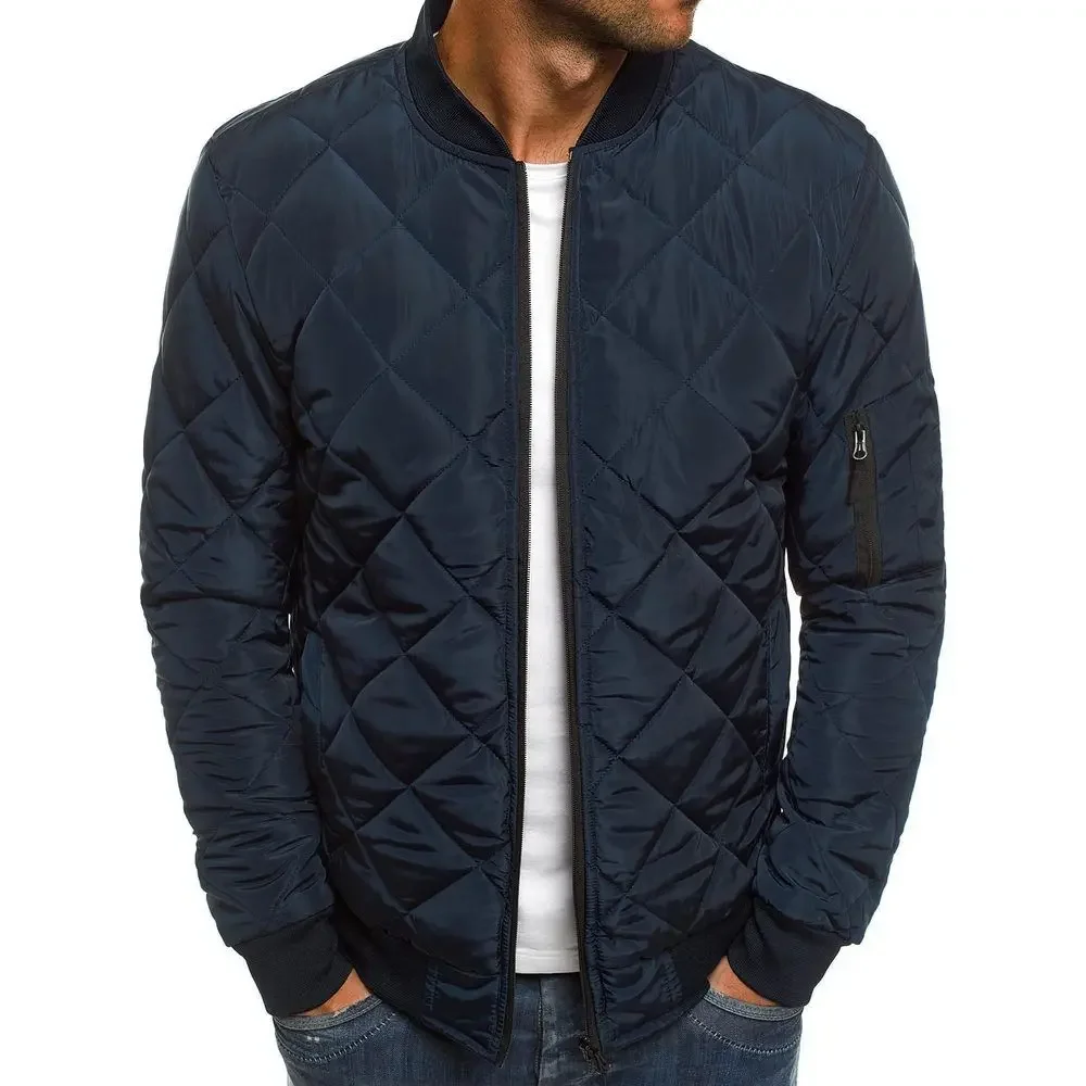 Men's Down Jacket Lightweight Puffer Male Padded Coats Collared Parkas Short Padding Winter Models in Promotion Quilted Casual