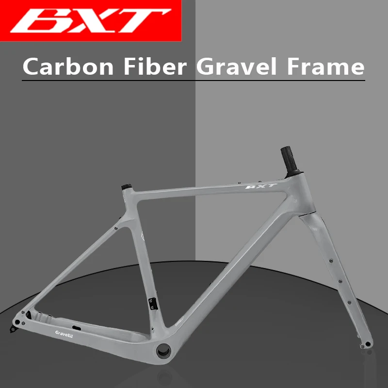 2024 Ultra Light Carbon Road Frame Disc Brake Max 700x47C Road Bicycle Frameset Gravel Thru Axle 12x142mm