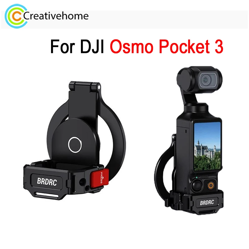 

BRDRC Magnetic Expansion Holder For DJI Osmo Pocket 3 Action Camera For Magsafe Phone Cold Shoe Bracket Accessories