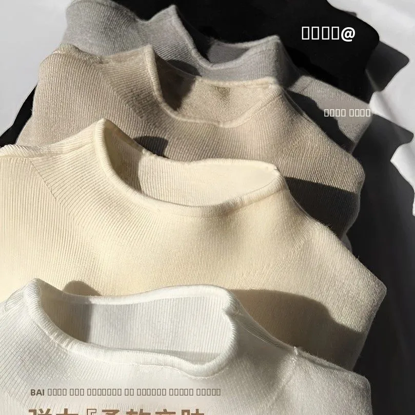 เสื้อไหมพรมคอเต่าสำหรับผู้หญิง สไตล์เกาหลี เนื้อผ้านุ่ม สวมใส่สบาย ใช้เป็นเสื้อตัวในหรือตัวนอกได้ ป้องกันการเกิดขุย เหมาะสำหรับฤดูหนาว ฤดูใบไม้ผลิ และตามฤดูกาล