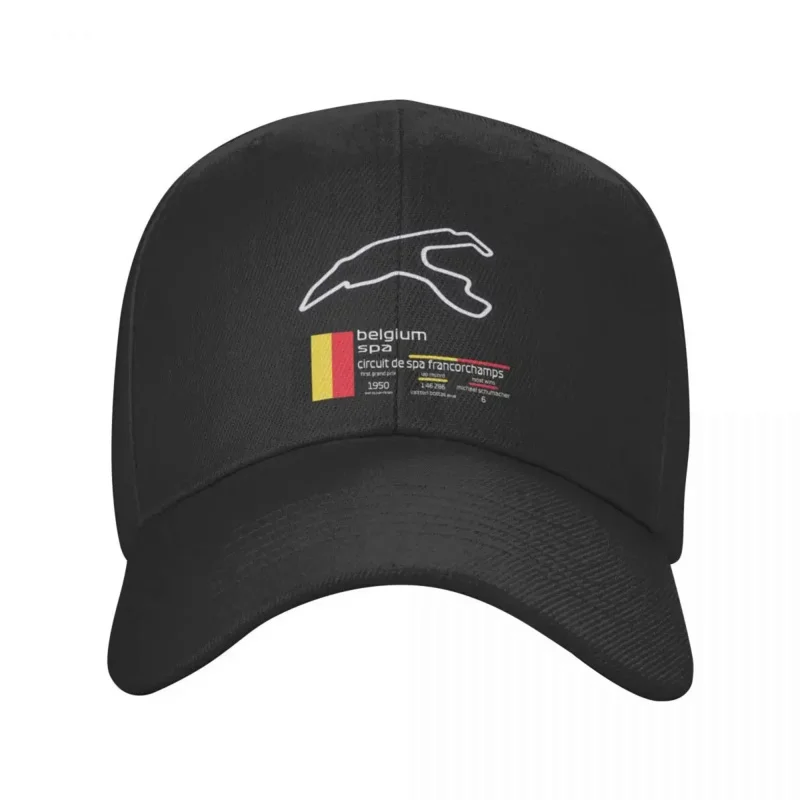 Circuit de Spa-Francorchamps F1 Records Baseball Cap Designer Hat Luxury Hat For Women 2024 Men's