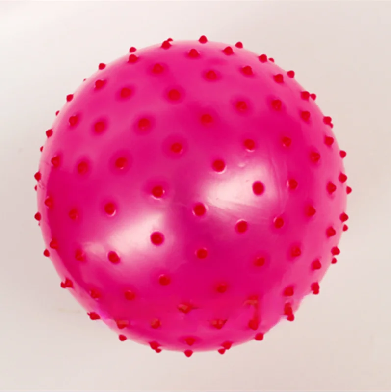 1 st willekeurige kleur Kids Opblaasbare Rubberen Bal Speelgoed Baby Outdoor Doorn Ontwikkelingseducatieve Ballon voor Peuters
