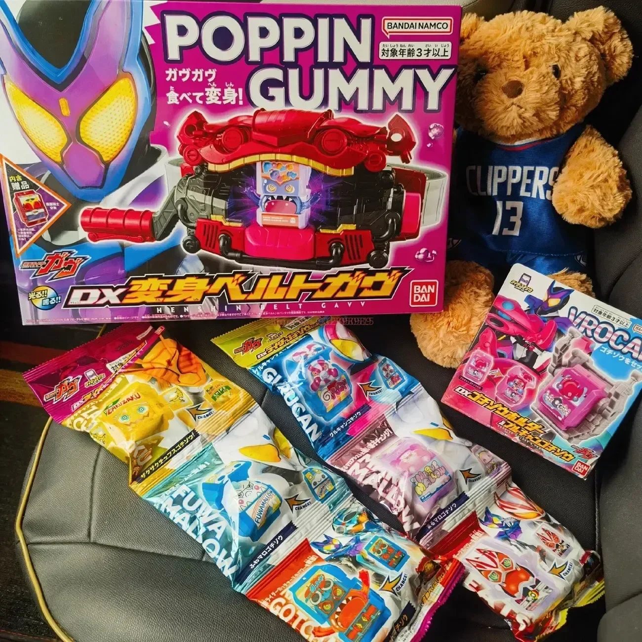 Bandai Genuine DX Kamen Rider Gavv Anime POPPINGUMMY Action Toys for Boys Girls Kids Christmas Gift Collectible Model Ornaments