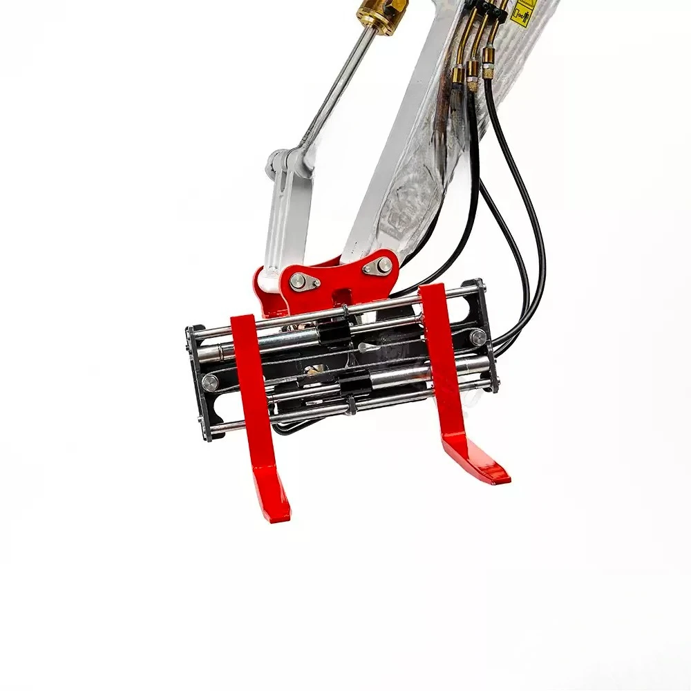 Metal Hydraulic Fork 270° Rotatable for 1/14 LESU RC Excavator LR960 ZX490 LR945 SK500 ET30H ET26L ET36L AC360 ET35 374F Digger