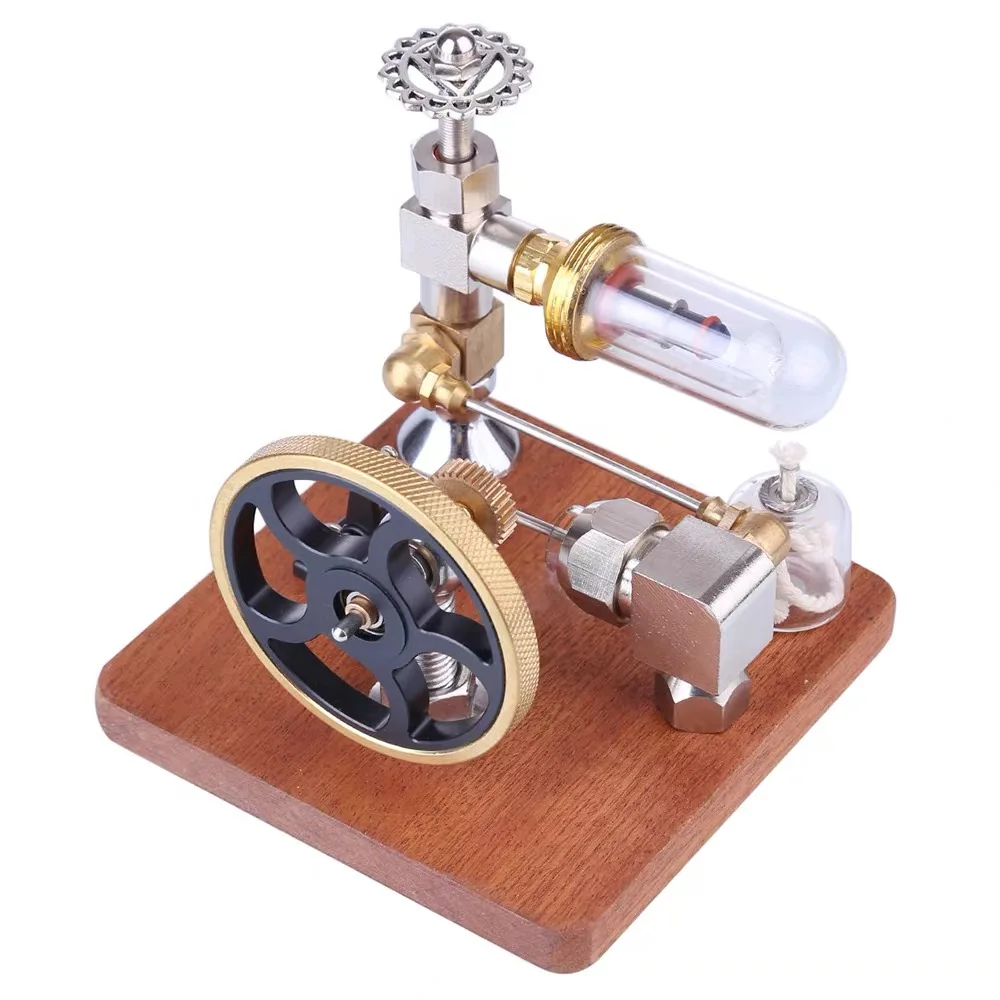 Free Piston External Combustion Engine Physic Steam Power Scientific Demonstration Prop Variable Speed Stirling Engine Model