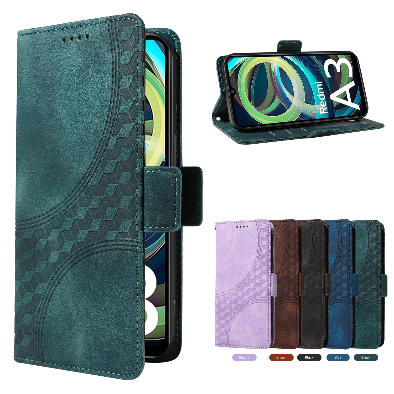 Funda con Cierre Magnético para Cubot A30 Max 5 Note 40 X70 P80, Funda de Cuero Retro con 3 Ranuras para Tarjetas, Correa de Muñeca, Funda Tipo Cartera