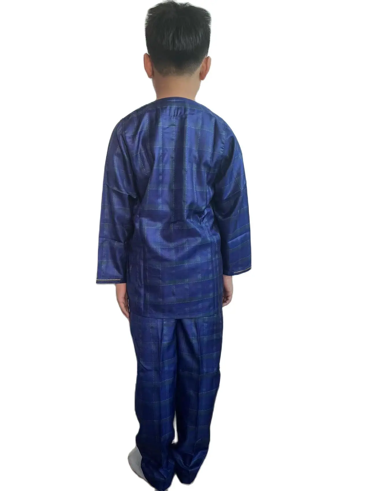 Classic Design New Style African Muslim Children\'s Clothes Ramadan Dashiki Embroidery Patterns Top And Trousers Set For Boy