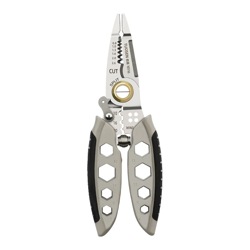 7-inch Multipurpose Wire Stripper - Professional Tool Gift Electrician Crimpe Pliers For Wire Stripping Cable Cutters Hand Tool