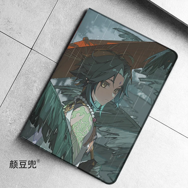 حافظة أنيمي جينشين إمباكت شياو لجهاز iPad 10.2 8th Air 4 5 Mini 5 6 حافظة فاخرة من السيليكون لجهاز iPad Air 4 iPad Pro11 بوصة 12.9 2023