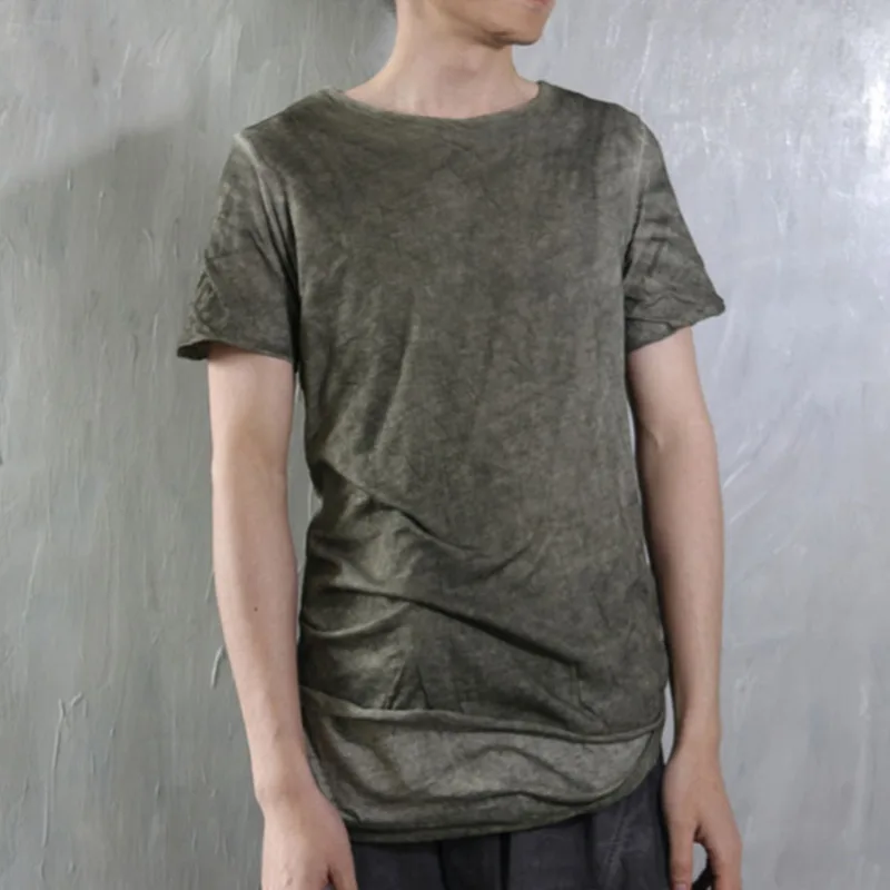 HKSH Original Spring Summer New Men's Tide Chic Ins Punk Dark European American T-shirt Vintage Design Personalized Tees HK25960