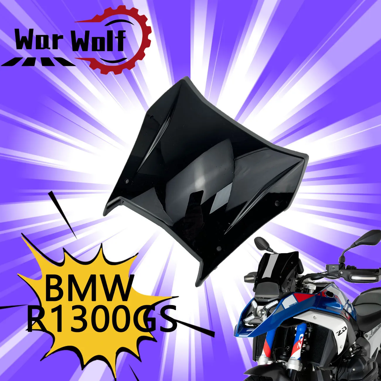 

Лобовое стекло мотоцикла, спортивное ветровое стекло, подходит для BMW R1300GS 2023 2024 2025 R1300GS ADVENTURE 24 25 R1300 GS