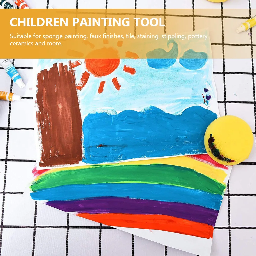

25Pcs Children Painting Sponges Sponge Tool for Kindergarten DIY Drawing Watercolor Pottery Supplies