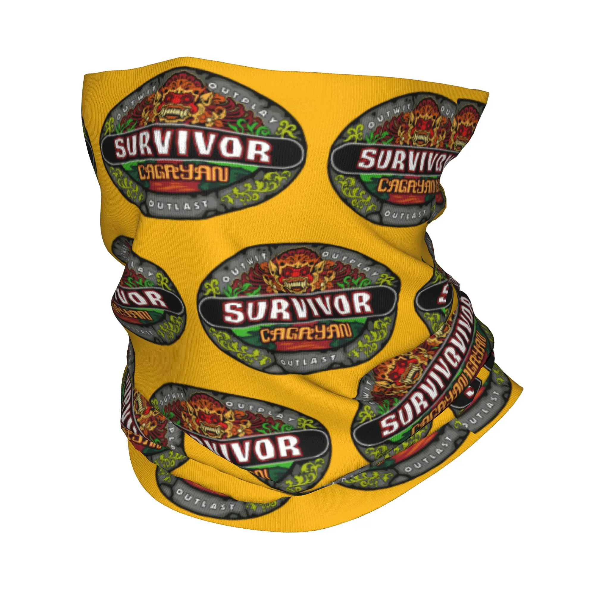 

Adventure Game TV Show Survivor Bandana Neck Cover Cagayan Face Scarf Warm Cycling Scarf Outdoor Sports Unisex Adult Washable