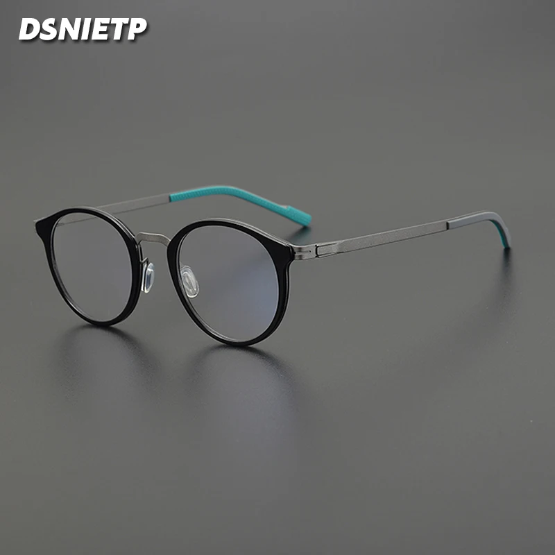 

Vintage Titanium Alloy Reading Glasses Men Anti Blue Light Prescription Myopia Glasses Women Photochromic Luxury Brand Eyewear