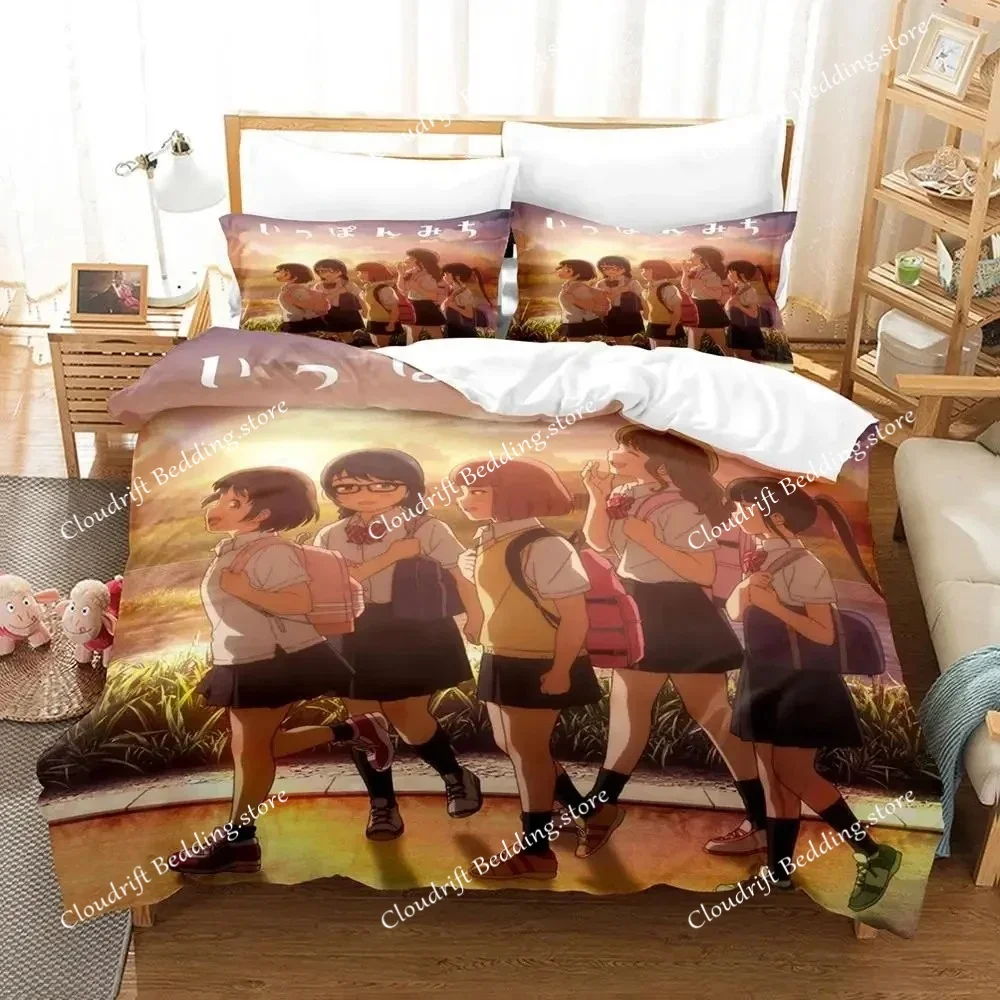 Anime Girls Ippon Again Bedding Set Duvet Cover Bed Set Quilt Cover Pillowcase Comforter King Queen Size Boys Adult Bedding Set