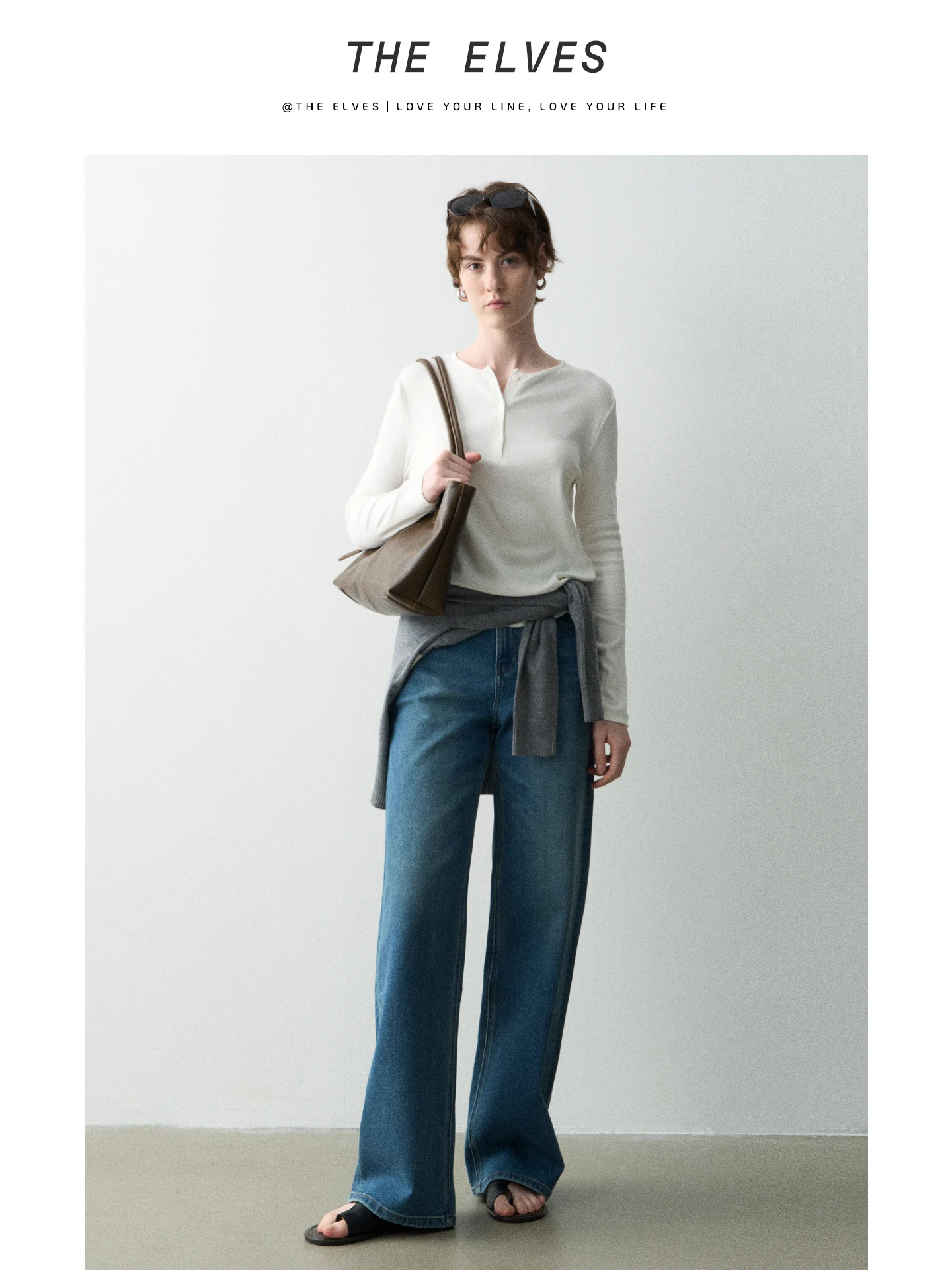 

Джинсы с высокой талией и прямыми штанинами, женские универсальные брюки с широкими штанинами, осенне-зимние, хлопковые, эластичные, мягкие, повседневные, Cleanfit A49