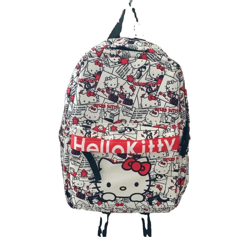 Miniso Sanrio Hellokitty Homemade Graffiti Cute Schoolbag Student Backpack All-Match Mochilas Para Niños рюкзак fashion