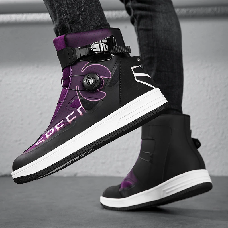 Four Season High Top Anti Slip Wear-resistant Comfortable Off-road Cycling Boots Motorcycle Protective Riding Boots New Unisex