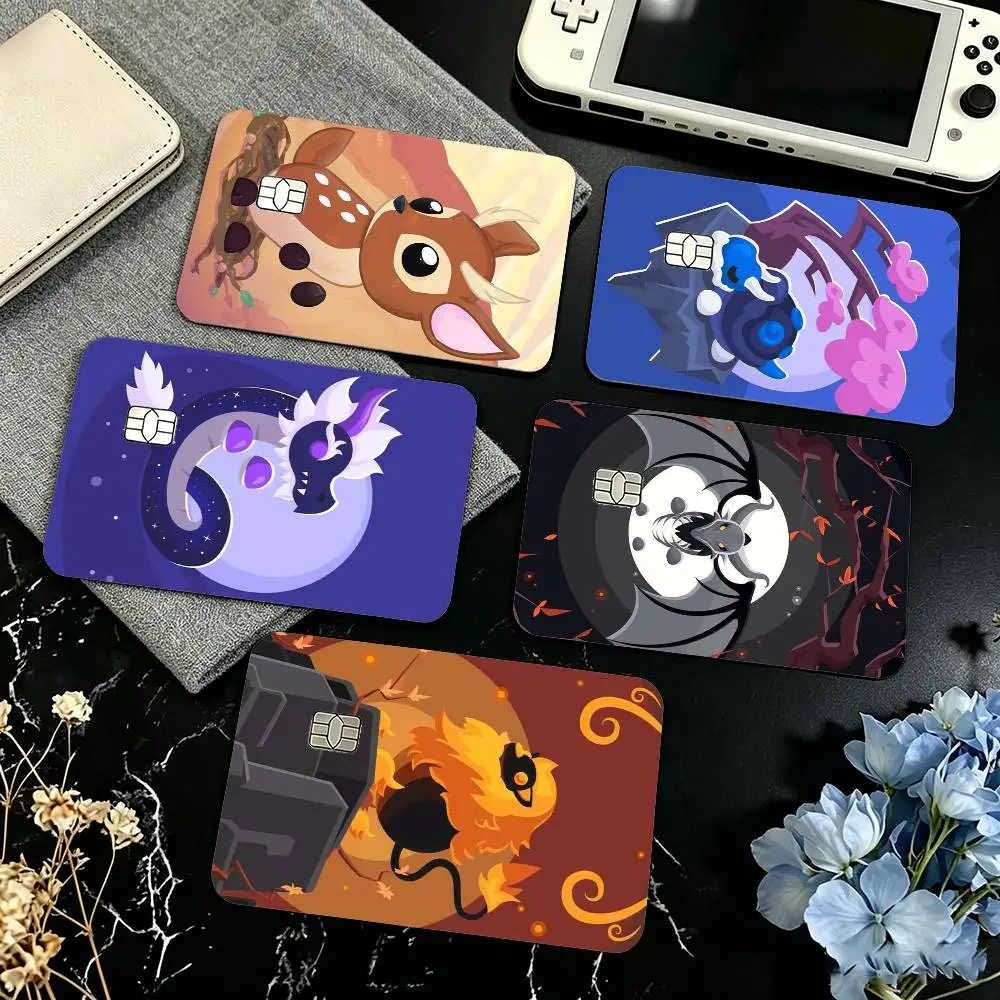 A-Adopt Me Game Credit Card HD Stickers Game Card Decal Small Chip Waterproof Sticker Gift