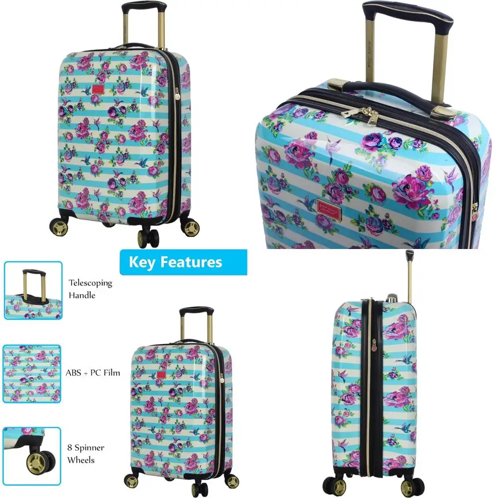 

Lightweight Durable 20 Inch Expandable Hardside Luggage - 8-Wheel Rolling Suitcase for Travel