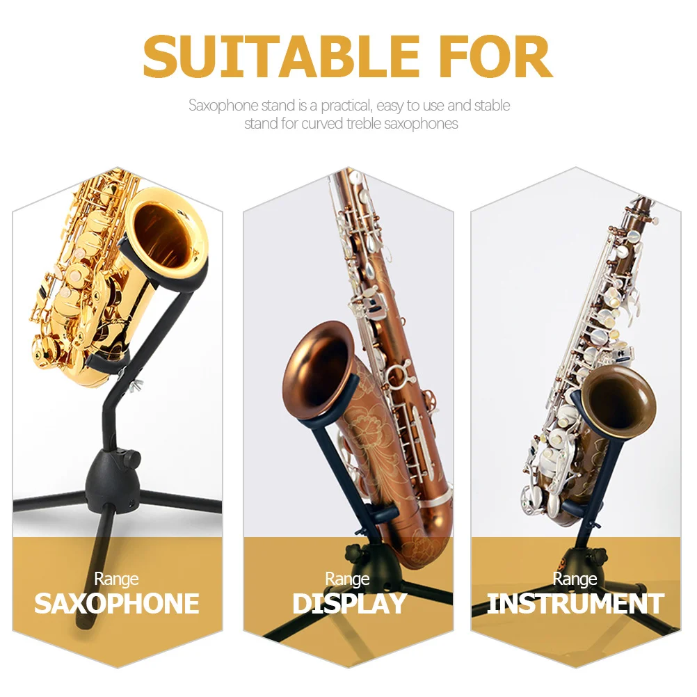 

Alto Tenor Saxophone Stand Portable Foldable Tripod Stable Durable Saxophone Holder Sax Supplies Sax Holder Home Supplies