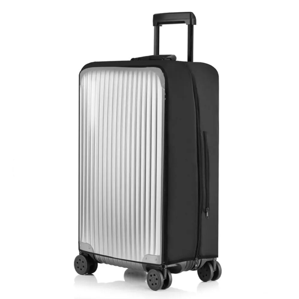 New PVC Transparent Suitcase Cover Waterproof No Disassembly Required Clear Luggage Protector Elastic Luggage Dust Cover