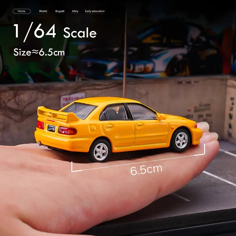 1/64 Mitsubishi Lancer EVO 6 5 4 Evolution VI EX2000 Alloy Car Model Diecast Vehicles simulation Collectibles Toy Gifts