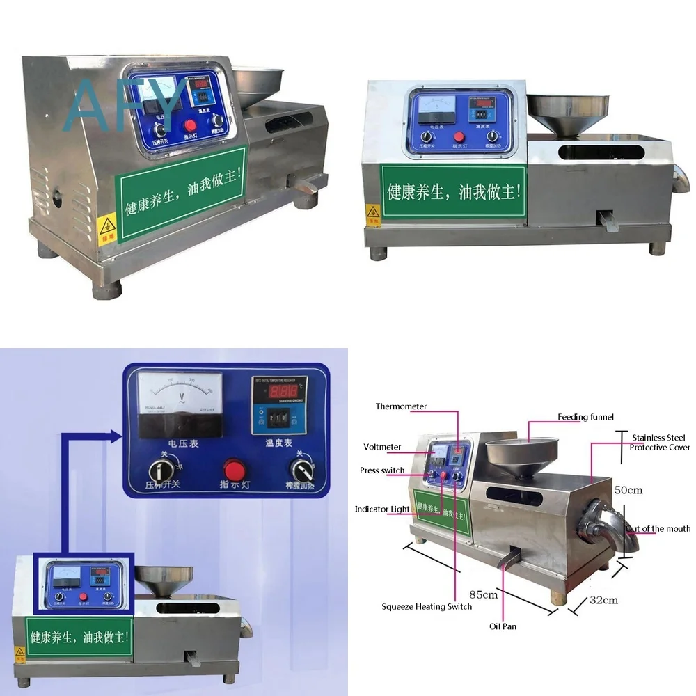Commercial Automatic Oil Press Machine for Sesame Camellia Seed Peanut Soybean Sunflower with Screw Press Function