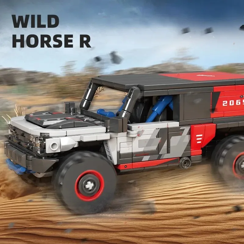 Bouwstenen voor stadsvoertuigen Set Model Off-road SUV Truck Patrol Racewagen Educatief STEM Creatief speelgoed Vakantiecadeau voor kinderen