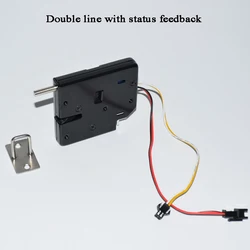 6PCS 24V DC Electromagnetic Solenoid Lock Mini Door Latch Lock for Drawer Storage cabinet Mail Box With SM2P terminal